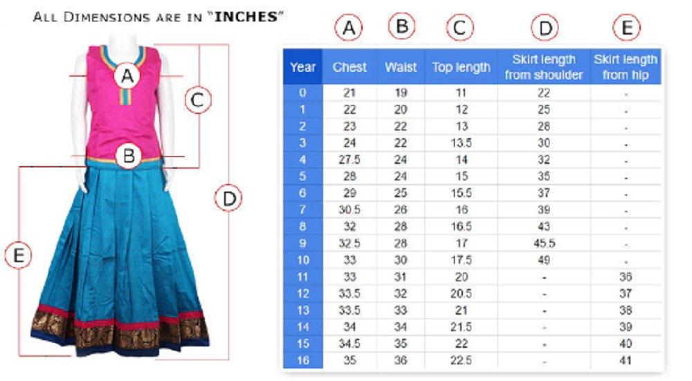 Girls Peach Hanging Star Lehenga Pattu Pavadai