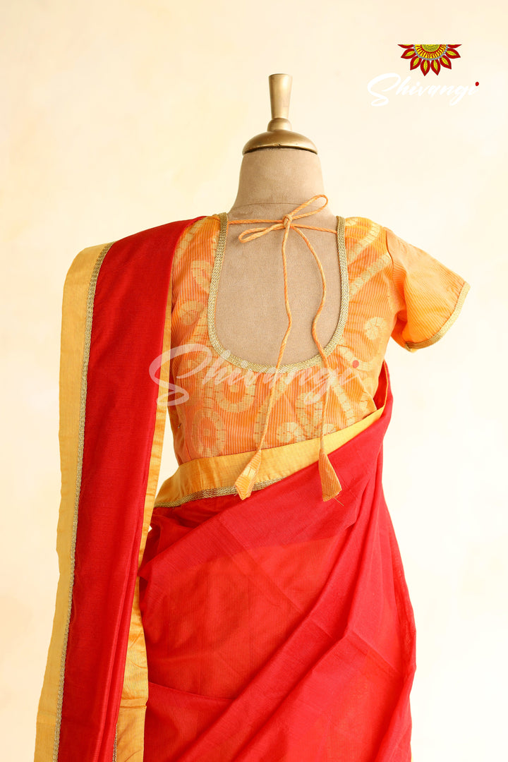 Orange Manipuri Half Saree  | Langa Lavani For Girls!!!