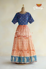 Orange Summer Mango Long Gown For Girls!!!