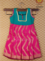 Pink Lighting Little Kid Baby Frock 