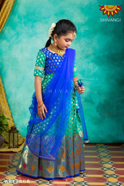 Girls Ramar Green Pomo Bud Lehenga !!!