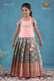 White Morracan Parrot Pattu Pavadai !!!