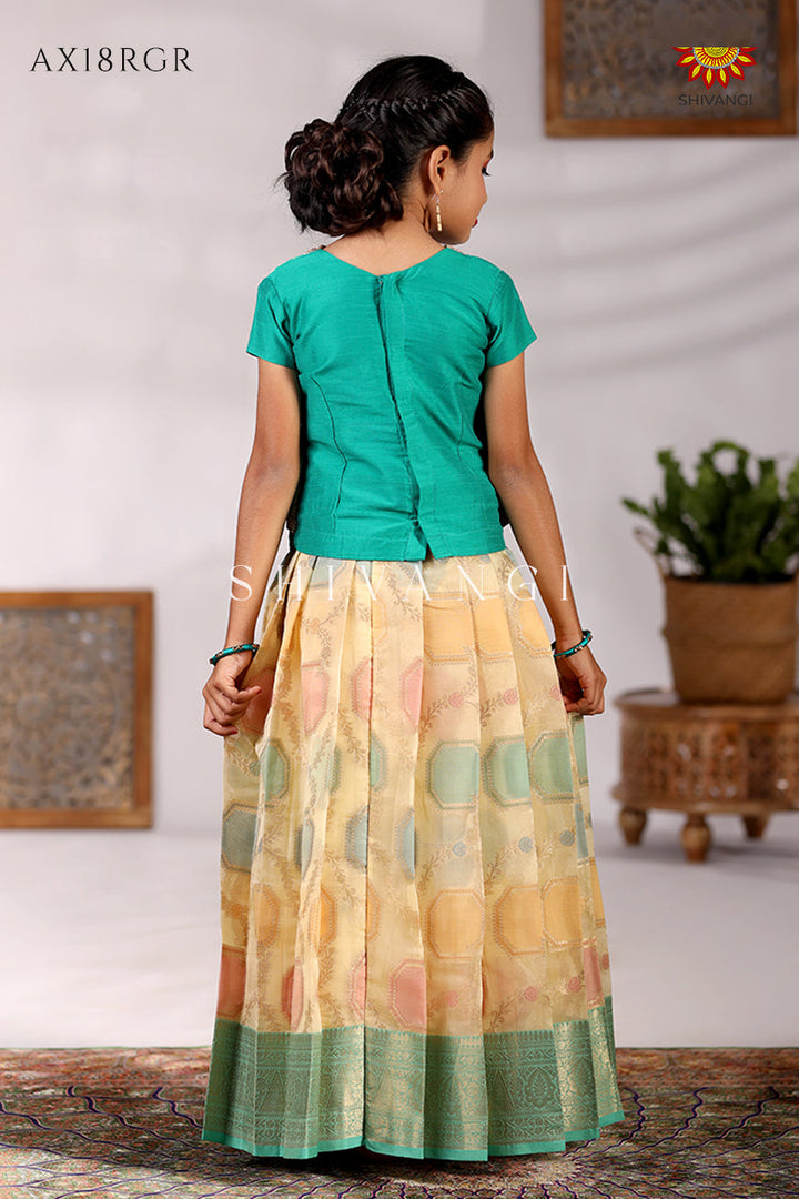 Festive Collection - Gem Stone Pattu Pavadai  !!!